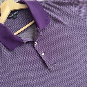 Polo Golf by Ralph Lauren Pima Cotton Polo Shirt Men's Large Purple Short Sleeve
